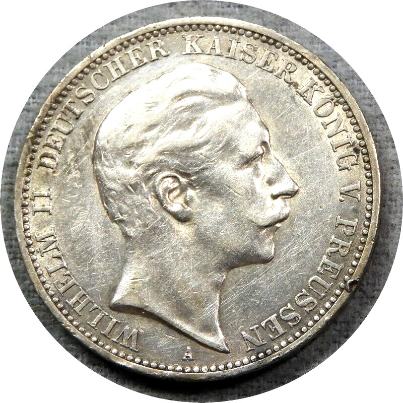 elf Germany Prussia 3 Mark 1912 A     Kaiser   086