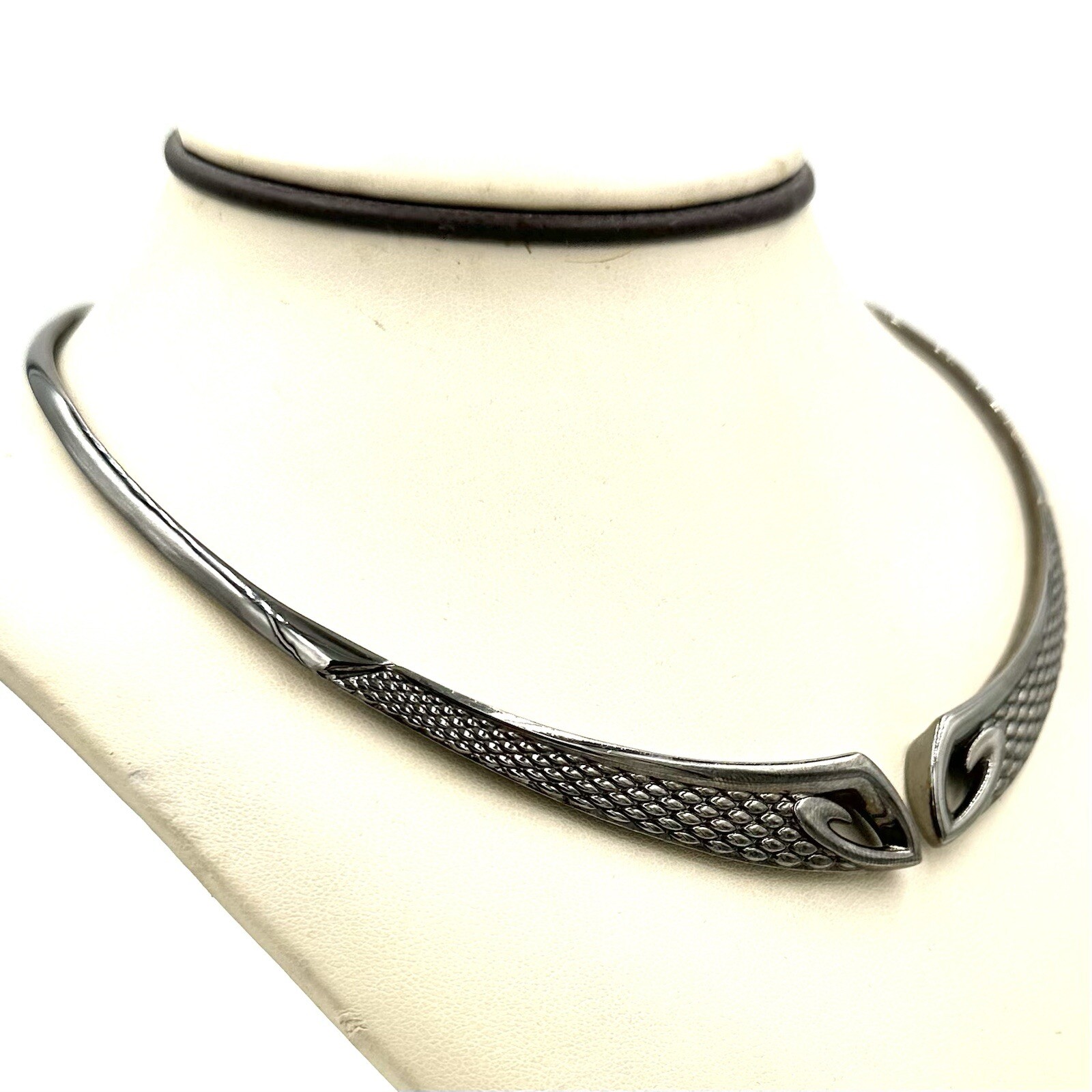 REALM Sterling Silver Python Collar Choker Neckla… - image 3