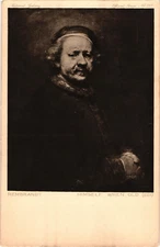 Rembrandt Self Portrait HIMSELF WHEN OLD at National Gallery Postcard