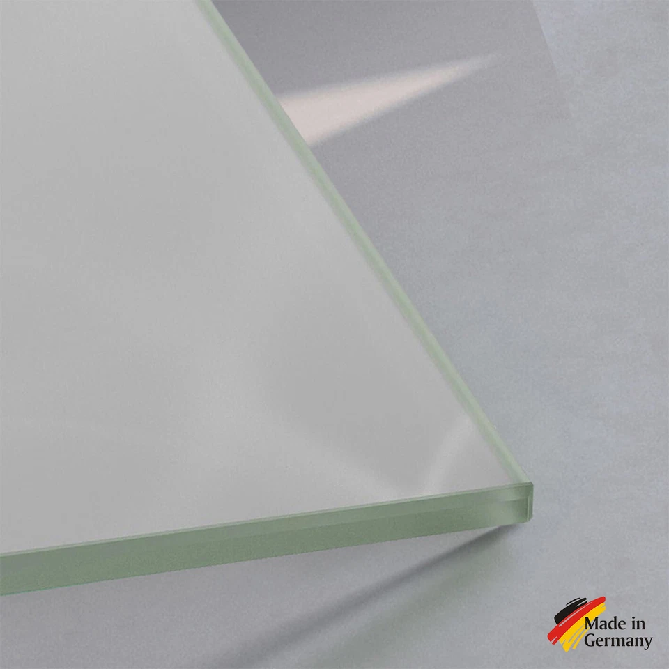 ESG Sicherheitsglas Milchglas Zuschnitt 8mm Glasplatte Satinato Tischplatte