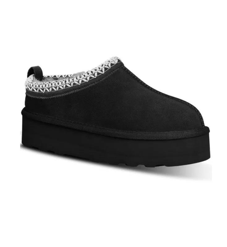 INPAKSA woman s Slippers Platform Mini Ankle Boots Fleece Fur Anti Slip Size 10
