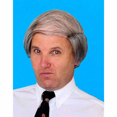Tragic Comb-over Semi Bald Wig Grey Hair Costume accessory