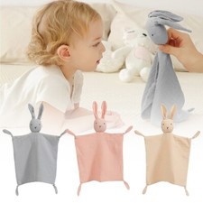 Soft Cotton Bunny Comforter Muslin Blanket Unisex Vivid Interest Safe Soothing