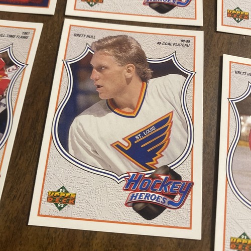 90/91 Upper Deck Brett Hull Hockey Heroes Complete Set - Picture 4 of 6
