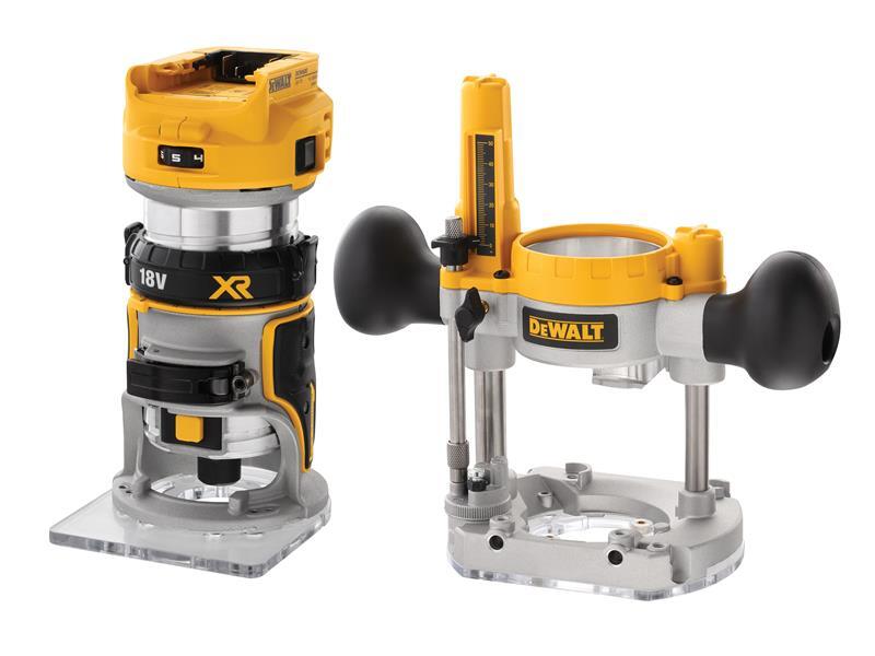 DeWalt DCW604P2 18V Brushless Router Trimmer + 2 x 5Ah Batteries Charger & case - Image 16