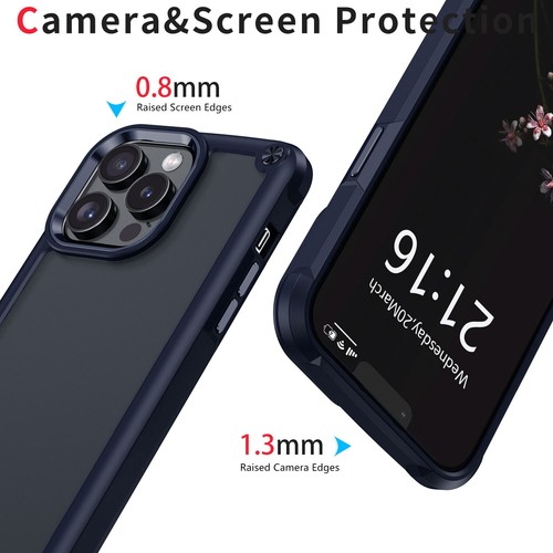 For Apple iPhone 13 Pro Max/13 Pro Case Shockproof Rugged Phone Thin Slim Cover - Picture 13 of 60