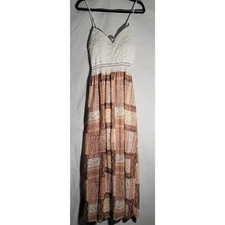 J for Justify Summer w/White Lace Maxi Dress Women's Size Large