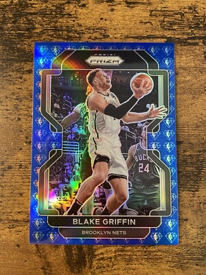 2021-22 Panini Prizm #178 Blake Griffin 75th Anniversary Diamond Blue Prizm SP