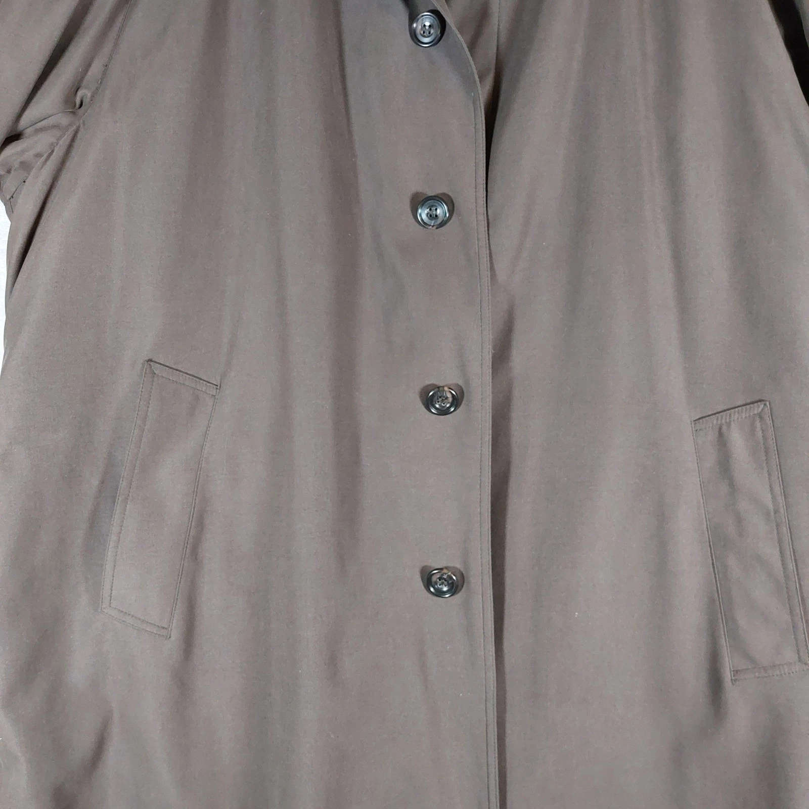 Bill Blass Vintage 90s Trench Coat Men 48 Reg Belted Zip Out Liner Rain Overcoat image 5
