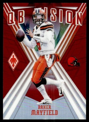 2019 Panini Phoenix QB Vision Red Baker Mayfield 107/299 Cleveland Browns #9