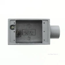 Killark FS-3 Grounded 1" Aluminum Shallow 1-Gang Cast Box Tapered Threads 18.0cu