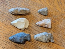 Authentic Arrowhead Collection Central PA Native American Stone Artifacts 