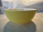 Vintage Pyrex 404 Yellow Nesting Bowl - 4 Qt Glass Oven Ware Mixing Bowl