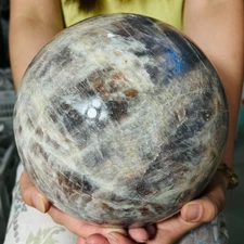21.12LB Natural Crystal Moonstone Sphere Quartz  Healing Reiki
