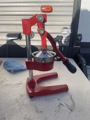 Red Industrial Juicer Extractor Machine Heavy Duty Stainless Steel