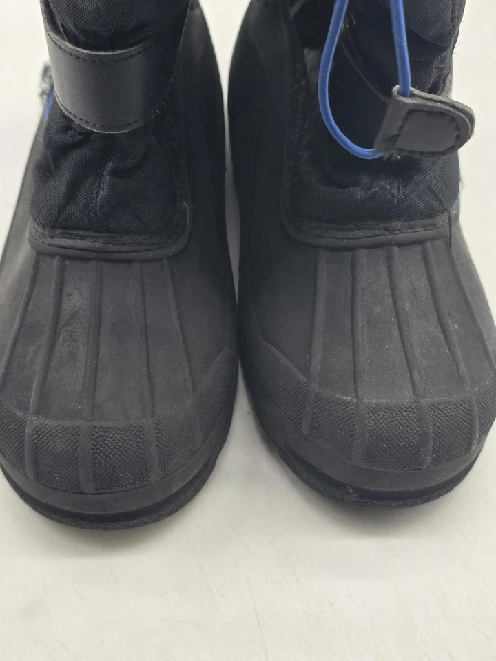 Dream Pairs Botas de Neve Juvenil Tamanho 4 Preto Isolado Cordão Alça Zíper - Imagem 3 de 4