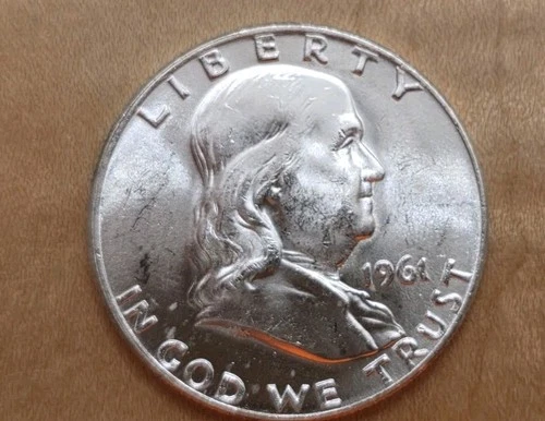 1961 D Franklin Half Dollar Gem BU+!