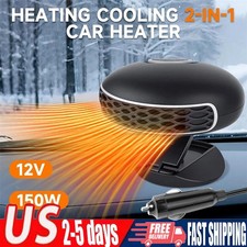 360  Rotary Portable 12V Car Heater  Defroster, 150W Fast Heating  Cooling Fan