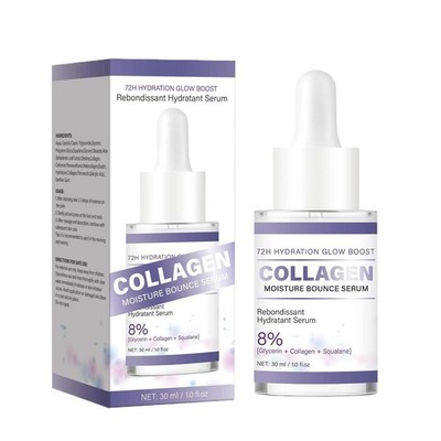 Collagen Facial Serum Drops 30ml Facial Hydrating Soothing Firming Solution