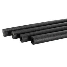 Foam Tube Sponge Protective Sleeve Black 13mm(0.5 Inch) ID, Pack of 4