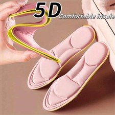 5D Sport Insoles Memory Foam Insoles Women High-heel Shoes Insoles Anti-slip Cut