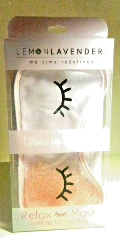 ME TIME-Lemon Lavender-Soothing Soft Gel PINK Eye or Sleep Mask-Cold or Hot -NIB