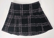Vintage Old Navy Skirt Toddler Girls 4 Black Pink Lined Holiday Christmas Party