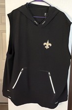 NWOT Nike Onfield New Orleans Saints No Sleeve Light Jacket 2XL