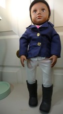 Our Generation 18" Equestrian Doll W/Outfit Rashida Dark Skin Horseback Riding