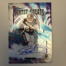✍️2025 Topps Finest Greats Santana Moss AUTO Commanders/Redskins🔥✍️