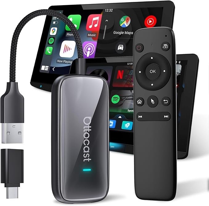 Nuovo OTTOCAST Play2video Ultra 2026 Wireless Android Auto & CarPlay