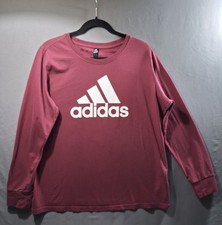 Adidas Womens Tee Longsleeved 2XL Maroon