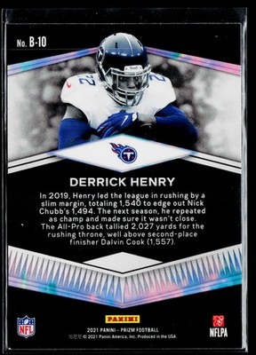 クリストファー・エンクンク PANINI PRIZM #10 2021 Panini Prizm #B-10 Derrick Henry Brilliance | eBay