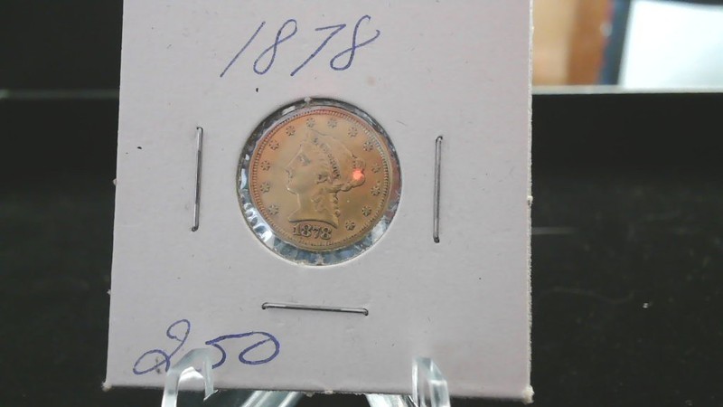 1878 $2.50 Liberty Head Gold Quarter Eagle