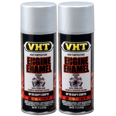 VHT High Temp Paint VHTSP127 (2-PACK); Engine Enamel Universal Aluminum 550°F