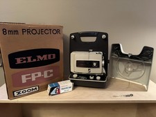 Vintage Elmo FP-C 8mm/Super8 Portable Projector - w/Original Box, Spare Bulb