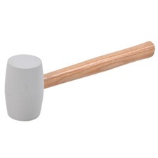 Image of 6 Pack - White Rubber Mallet, 16 oz. - JK160110