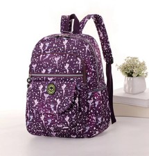 Adults Kids Crinkle Nylon Medium Backpack School Lightweight Waterproof Rucksack