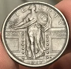 1917 Type 1 25C Standing Liberty Quarter Uncirculated Details