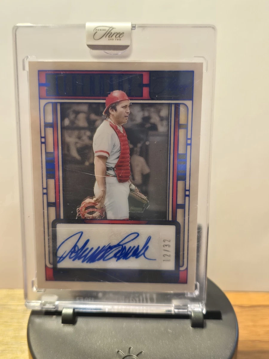 Panini Johnny Bench Autographed Baseball Sports Trading Cards