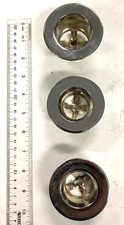 Lot of 3 Brass Threaded Drain Body Basket Strainer Core Polished Chrome Finish