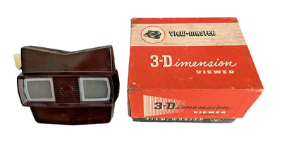 3-Dimension View Model E View-Master Vintage w/ Box Vintage Bakelite