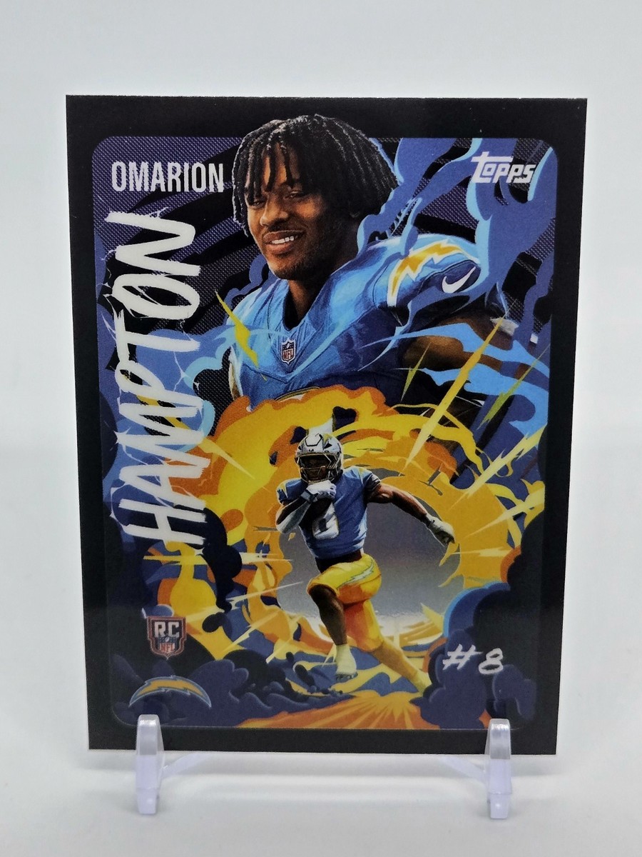 2025 Topps Chrome NFL Omarion Hampton Ultra Violet Case Hit RC
