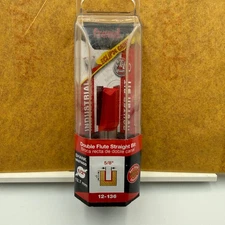 Freud 12-136 Double Flute Straight Router Bit 5/8" Cut 1/2" Shank – New