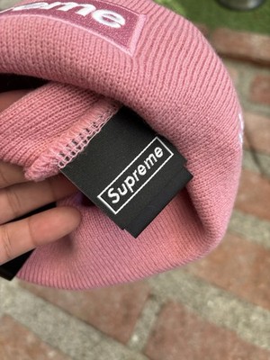 NEW Supreme X New Era Box Logo Beanie (FW24) (Pink) - Free