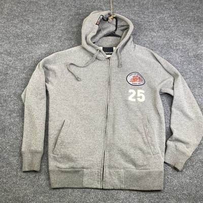Y2k Troy Lee Designs Mens Large Gray Full Zip Hoodie Motorcycle Graphic Raglan L