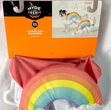 HYDE & EEK Light Up Pride Rainbow Dog Halloween Costume XS Extra Small New Tags