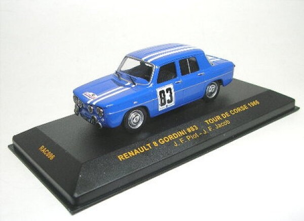Renault 8 Gorgini No. 83 Tour de Corse 1966 (J.F. Piot - J.F.