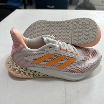 Adidas Women's 4DFwd Pulse ''White Flash Orange Peach GX2984 Size 6 4D GX2984