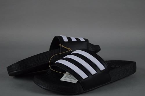 NIB Adidas Adilette Boost Slides FY8154 Black White size 7-8 Sandals | eBay